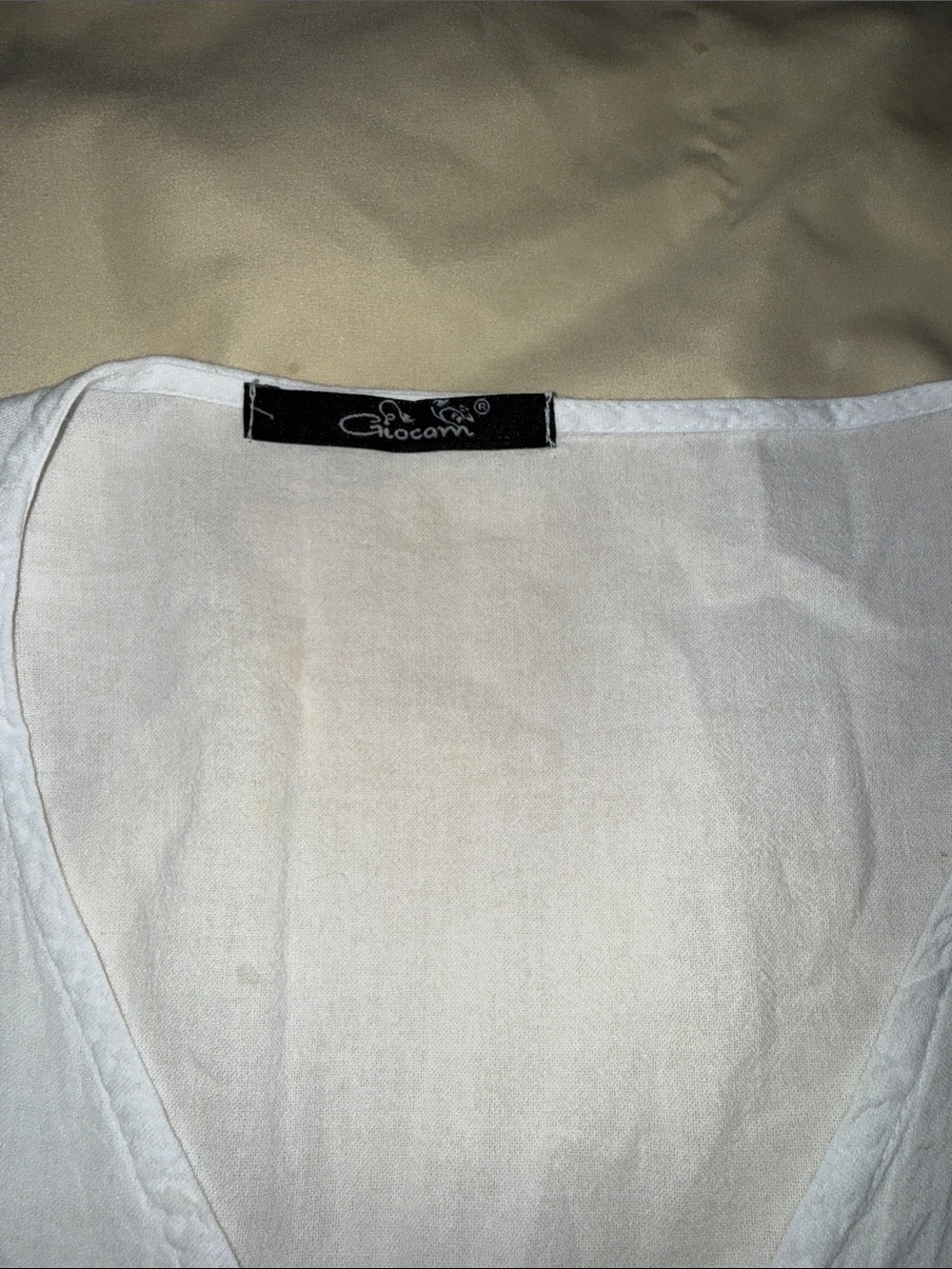 White Ruffle Sleeve Top - Picture 3 of 3